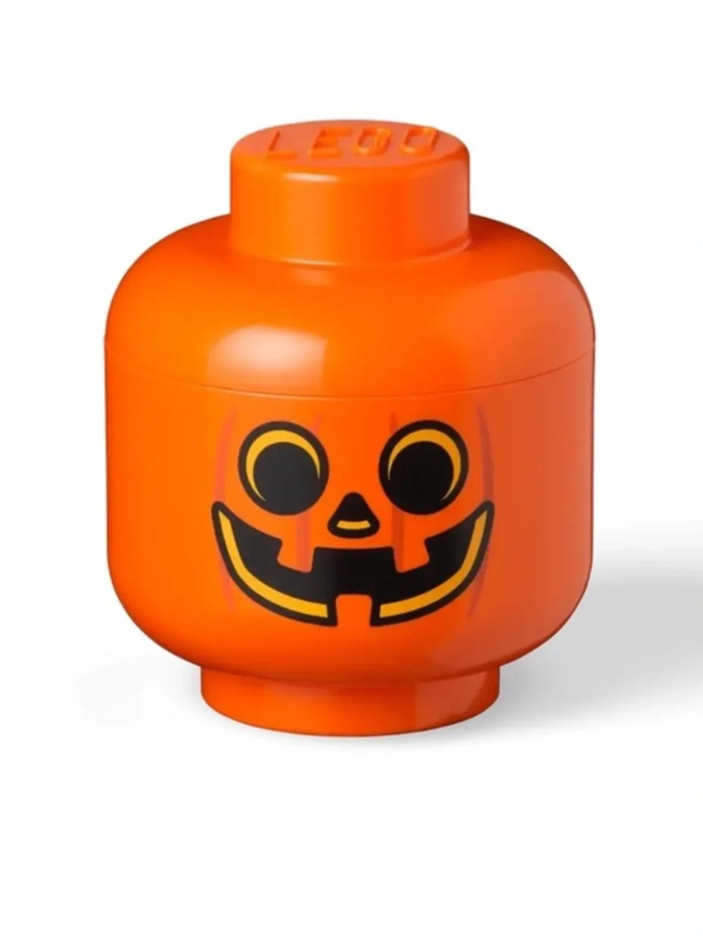 NEW LEGO Storage Head – Small, Pumpkin Halloween Edition